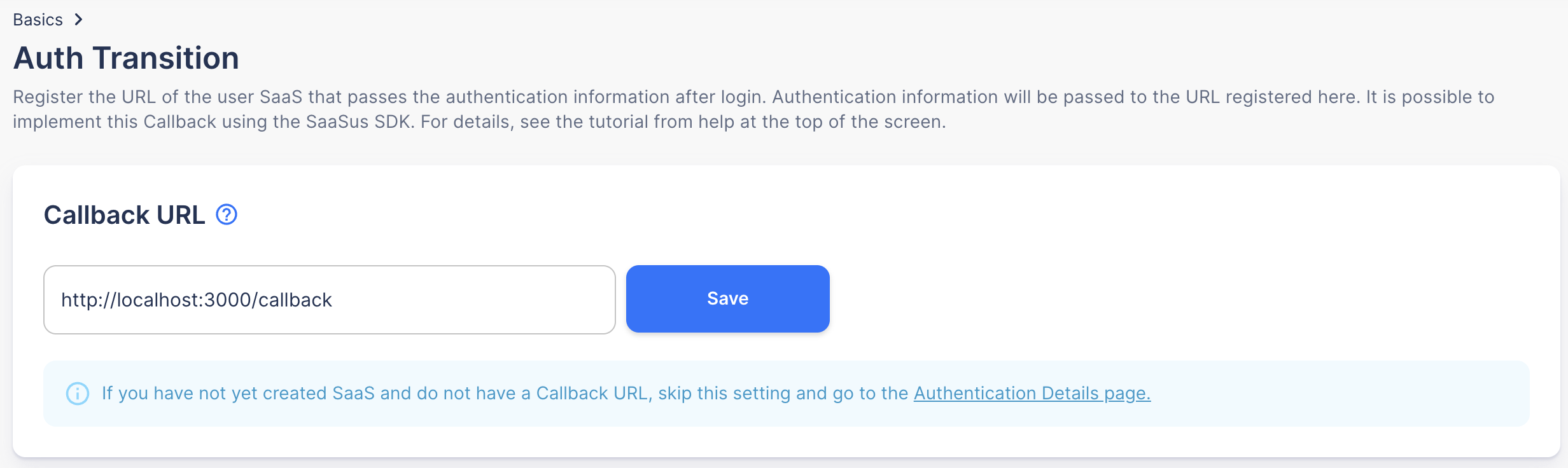 Post-Authentication Redirect